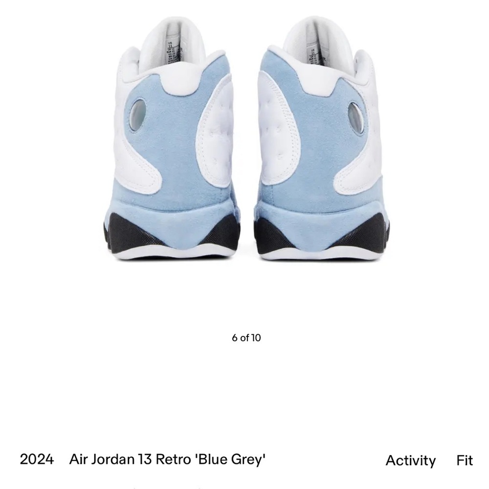 Air Jordan 13 Retro Blue/Grey 6Y - Picture 3 of 16